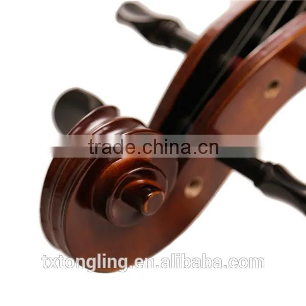 OEM Solid Wood Top Material And Electric Material Ebony Wood Fingerboard Cello TL013-1 photo-6