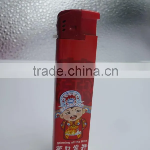 Red Printing Wrapped With Paper Refillable Lighter photo-5