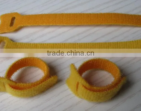 Good Quality Colorful Hook And Loop Tape Logo Print Tie Strap photo-3