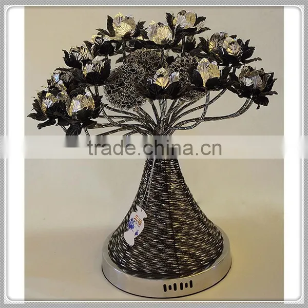Fashion Vase Table Lamp Hot Style Fancy Home Decorative Aluminum Wire Table Lamp