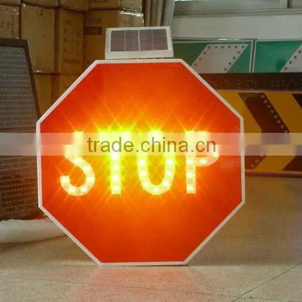 RSG Reflective Solar Traffic Sign / Aluminum Board Led Reflective Sign photo-6