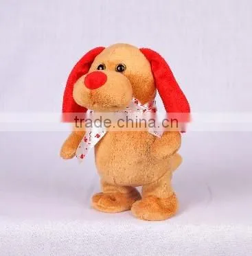 Walking and Voice Back Dog With Long Ear