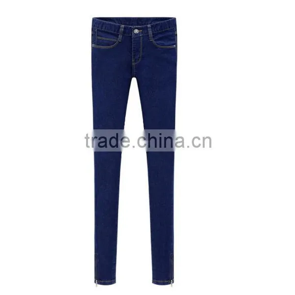 Best Selling Ladies Blue Washed Winter Lady Thick Skinny Jeans, Sex Girls' Photos in Skinny Jeans,tight Jeans Girls Skinny Jeans photo-2