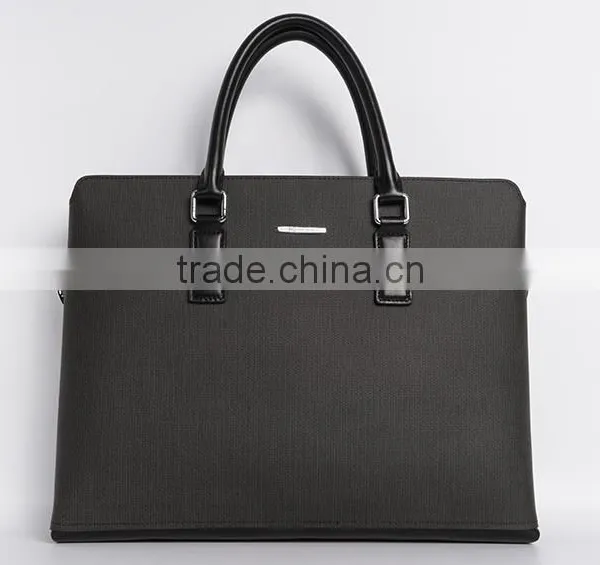 Reliable Men Bag Factory in Guangzhou, Cow Leather Tote Bag for Office Men photo-5