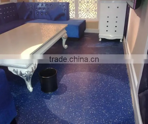 Shock absorption rubber flooring