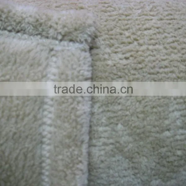 Competitive Plain Dyed Flannel Fleece Throw Portable Blanket photo-2