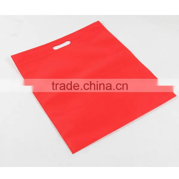 East Fashion Shenzhen Recycle Bags for Red Die Cut Non Woven Bag With 80g
