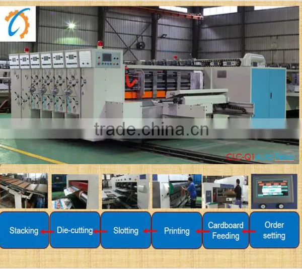 Sino Corrugated Cardboard Maker Q1-Flexo Printer Slotter Die-Cutter With Auto Stacker