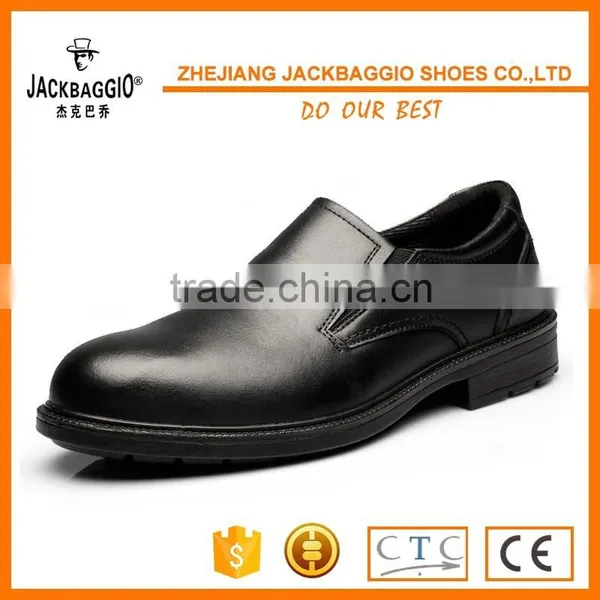 2016 Newest Waterproof Black Leather Safety Shoes Price Low