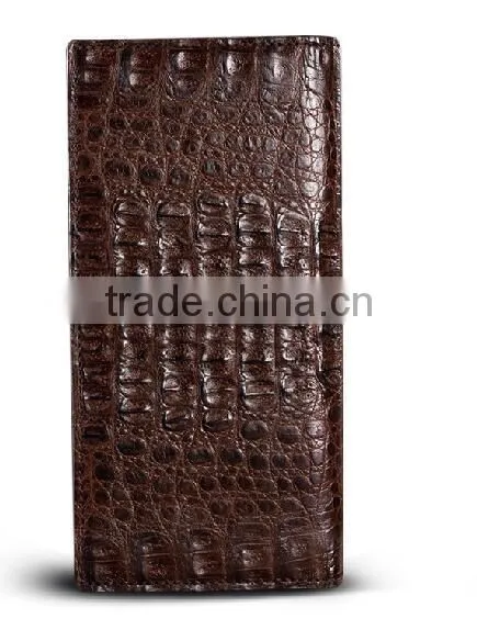 High-end Men's Leather Alligator Business Men Clutch a Long Section Clutch Bag Zipper Purse Handbag Handmade Purses photo-2