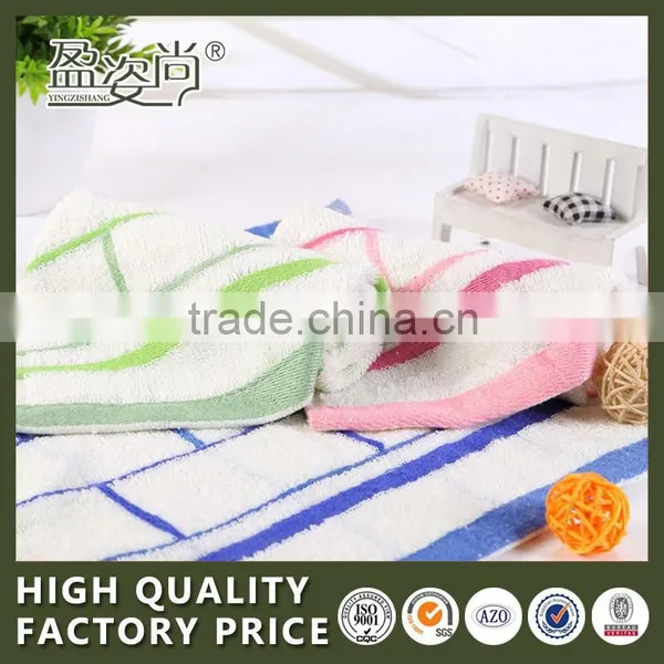 Hot Selling Face Towel Wholesale Variety Colors Checked 100% Cotton Terry Towel With Dobby Border photo-3