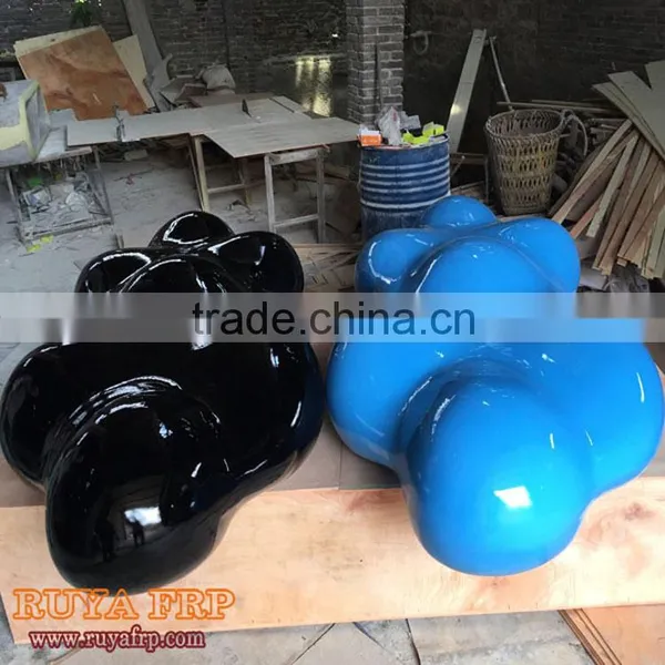 1.6M Fiberglass Cloud Shape Design Decoration Leisure Lounge Factory Modern Chair Outlet photo-6