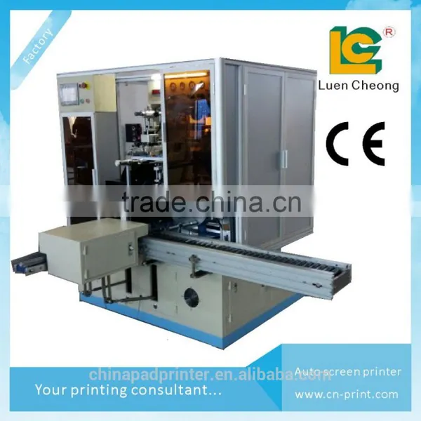 High Speed Photoelectronic Sensors One Color Automatic Screen Printing Machine