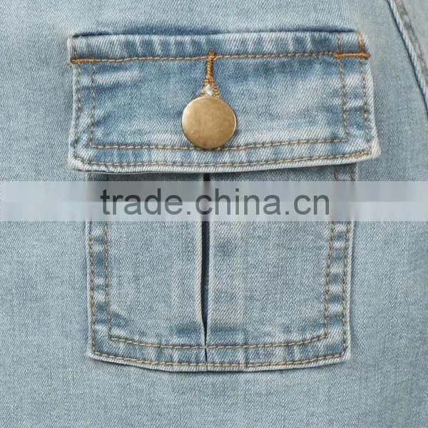 New Models Womens High Waisted Denim Pencil Skirt With Stretch Button Jeans Skirts photo-3