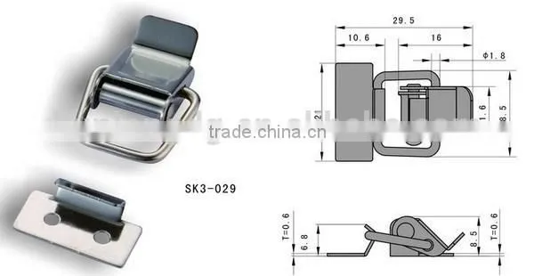 Mini-Plain Draw Latch SK3-029 Steel Hasp photo-2