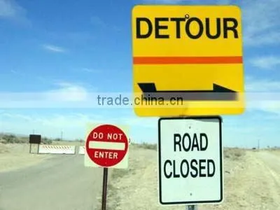 Metal Traffic Signs,Reflective Aluminum Traffic Signs,Detour Sign,Road Sign,