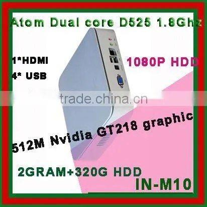 INCTEL IN-M10 thin client cloud computing with 512M Nvidia GT218 graphic