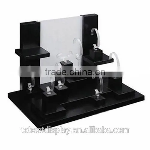 Simple Design Acrylic Watch Display Stand,watch Display Stand With C Rings Shenzhen Factory photo-2