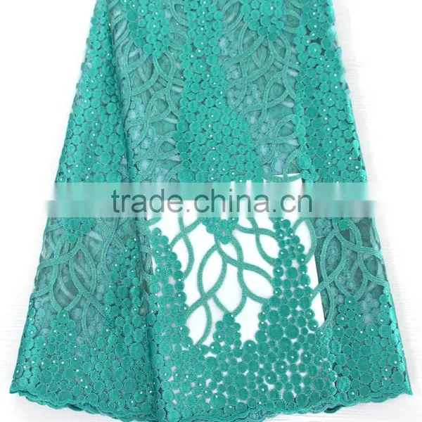 2016 High Quality African Tulle Lace Fabrics for Asoebi/ Nigeria Bridal Embroidered Tulle Lace Fabric photo-2