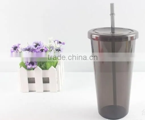 Eco-friendly 24OZ Plastic Juice Tumbler With Straw photo-3