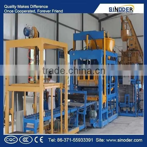 Sinoder Brand QT Concrete Hollow Brick Making Machine, Paver Block Machine, Cement Block Making Machine photo-4