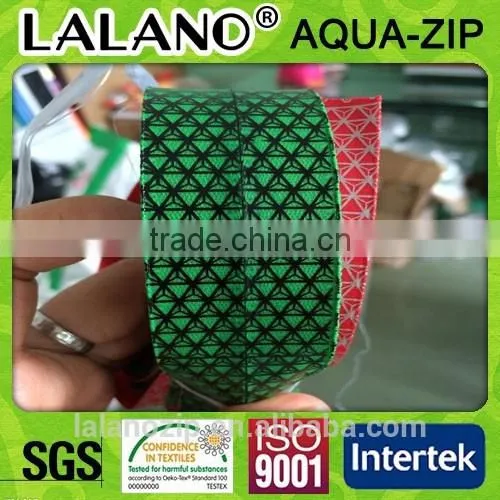 #5 TPU Coated Water Repellent Printed Zipper Chain Polyester Tape for Children Wear and Women Bags