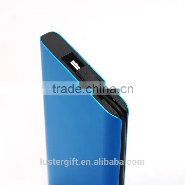 2016 New Metal Ultrathin Power Bank Wallet Sized Credit Card Portable External Battery Pack photo-5