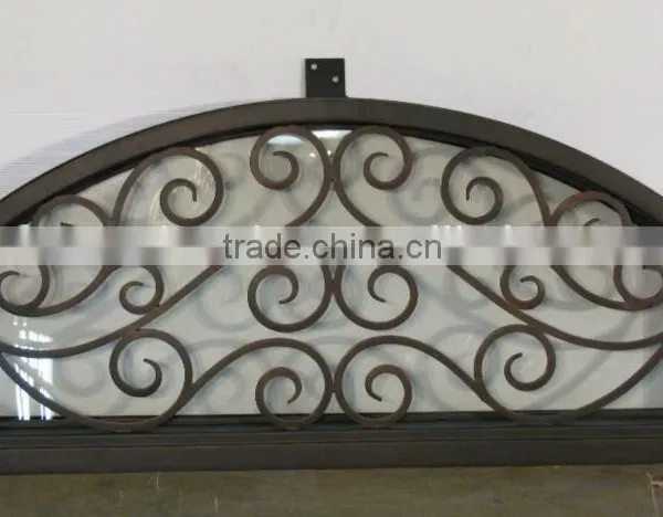 Elegant House Windows Simple Iron Window Grills Design With Glass Panels
