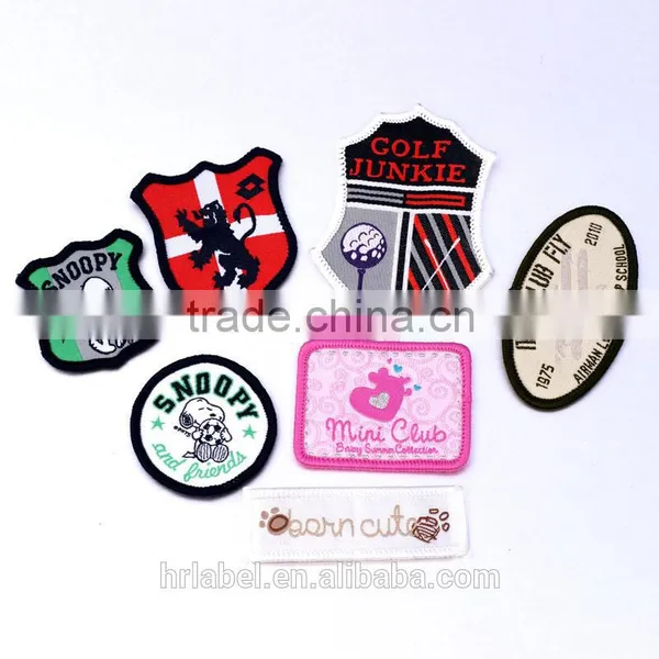 High Quality no MOQ Direct Factory Embroidered Woven Patch