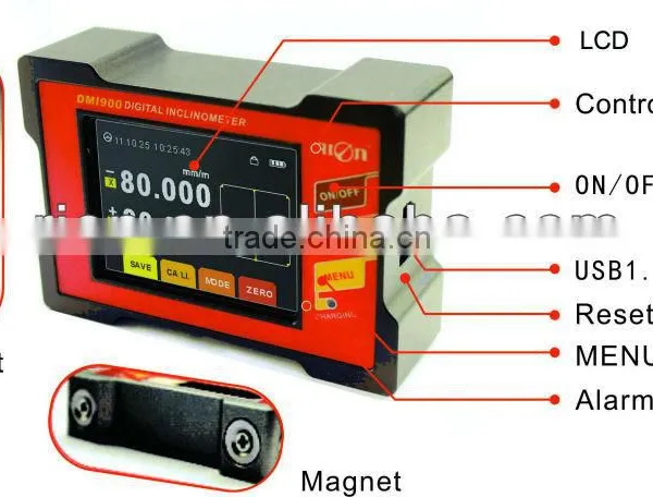 Rechargeable Dual Inclinometer Digital RS232 USB Connect Computer photo-2
