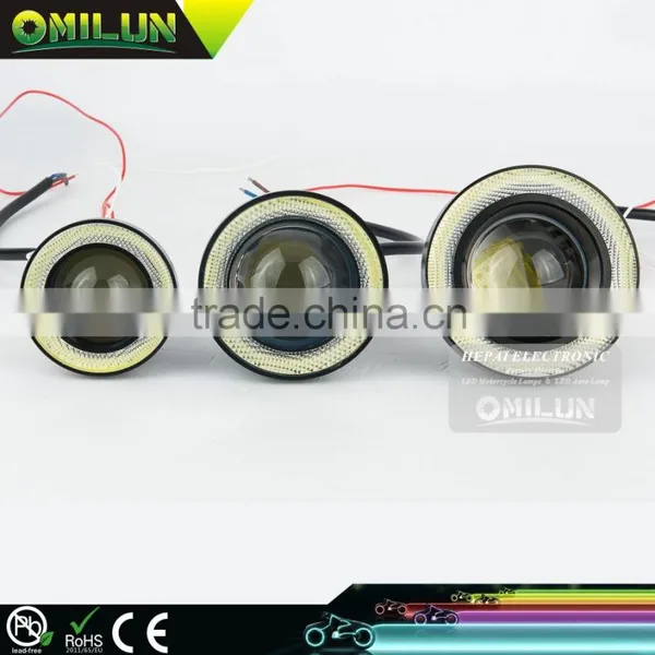 New Design Universal 3inch 76mm 30W LED Fog Angel Eyes Light With Optical Glass Lens for Most of Cars photo-3