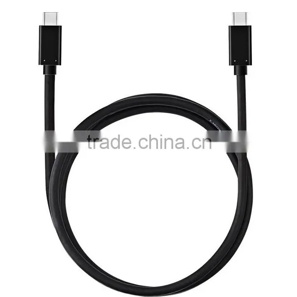 2015 Hot Sale USB 3.1 TYPE C Male to USB 3.1 TYPE C Male Slim White Cable photo-5