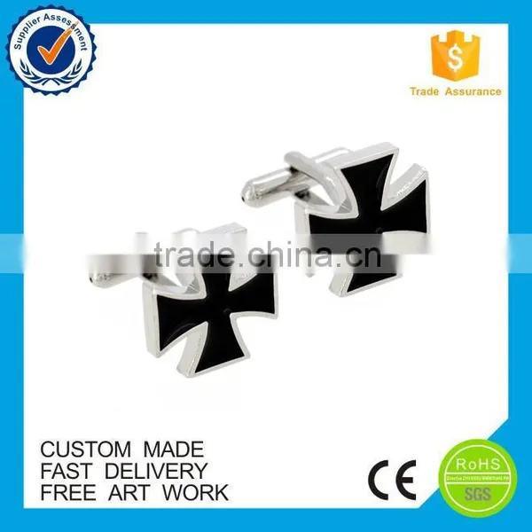 Customized Compass Logo Metal Epoxy Enamel Cufflinks photo-6