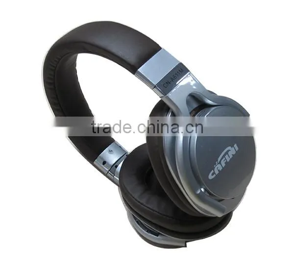 Good Quality Adjustable Leather Headband Stereo Studio Headphone With Mic photo-2