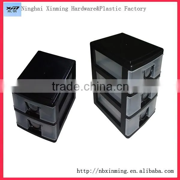 3 Drawers Plastic Drawer Box