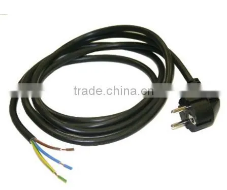 Euro Power Plug 250V 10A With VDE Certificate AC Power Cord With Plug H05VV-F 3*0.1.0mm2 3m 5m Black European Standard photo-3