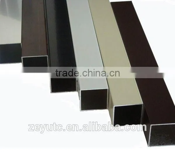 High Quality Diameter 8mm - 500mm Aluminum Square Pipe 6061 6063 2024 5056 5052 NC5 7075 photo-2