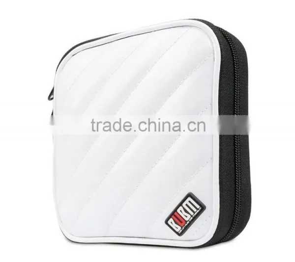 PU Leather White Square CD Bag,DVD VCD Case,Cute CD Case photo-3