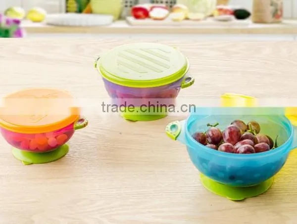 China Manufacture Colorful Non-toxic pp Baby Feeding Bowl Child Suction Dinner Bowl photo-6