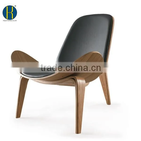HY2007 Resell ASH/Walnut Wood Shell Chair for Indoor photo-5