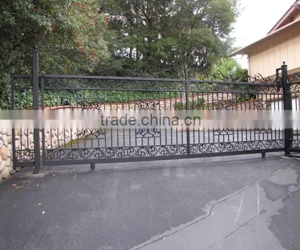 Chinese Wholesale Suppliers for Sliding Gates Beautiful Design, Outdoor Iron Gate, Iron Grill Door on Online Shopping photo-2