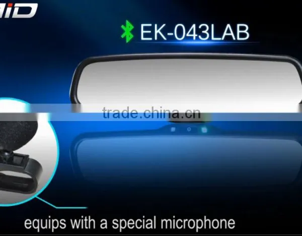 Bluetooth Rear View Mirror Built in Microphone Car Handsfree Kit Rear View Mirror Monitor photo-4