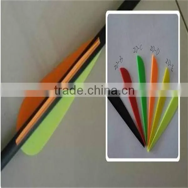 Colorful Plastic Arrow Feathers Fit on Aluminium, Carbon, Fiberglass Arrow Shafts photo-2