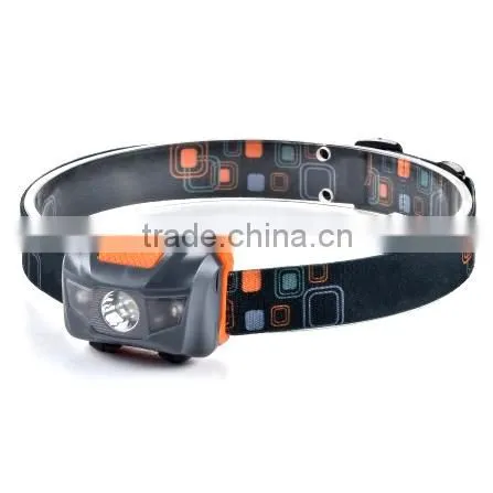 Cheaper Popular 1W+2 Red LED Headlight Camping Headlamp Outdoor Emergency Head Torch photo-4