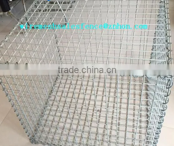 80*100mm Gabion Basket 2m x 1m x 1m/ Heavily Zinc Coated Stone Cages for Gabion Containment Prices(lower Price Made in China) photo-3