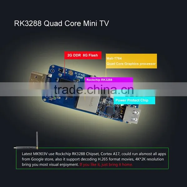 RK3288 Quad Core CPU Android OS Smart tv Dongle photo-5