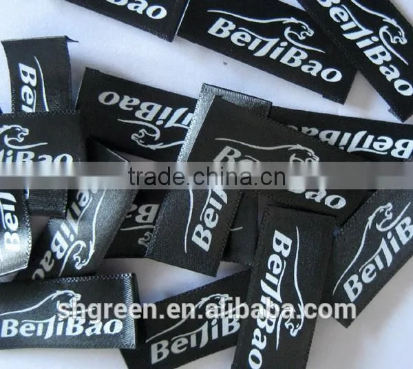 Black Satin Size Printing Label for Blouses&shirts photo-6
