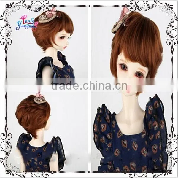 New Style Synthetic Short Wavy 1/4 Bjd Doll Wigs photo-4