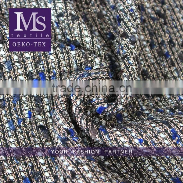 Elegant polyester wool fabric, Soft Wool polyester rayon blend fabric for garments