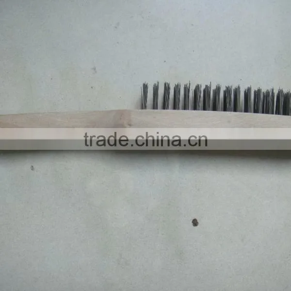 Industrial Steel Wire Brush With Wood Handle photo-4